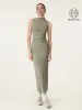 2Pcs Set Mockneck Brami Tank & Column Maxi Skirt sold by ogl move