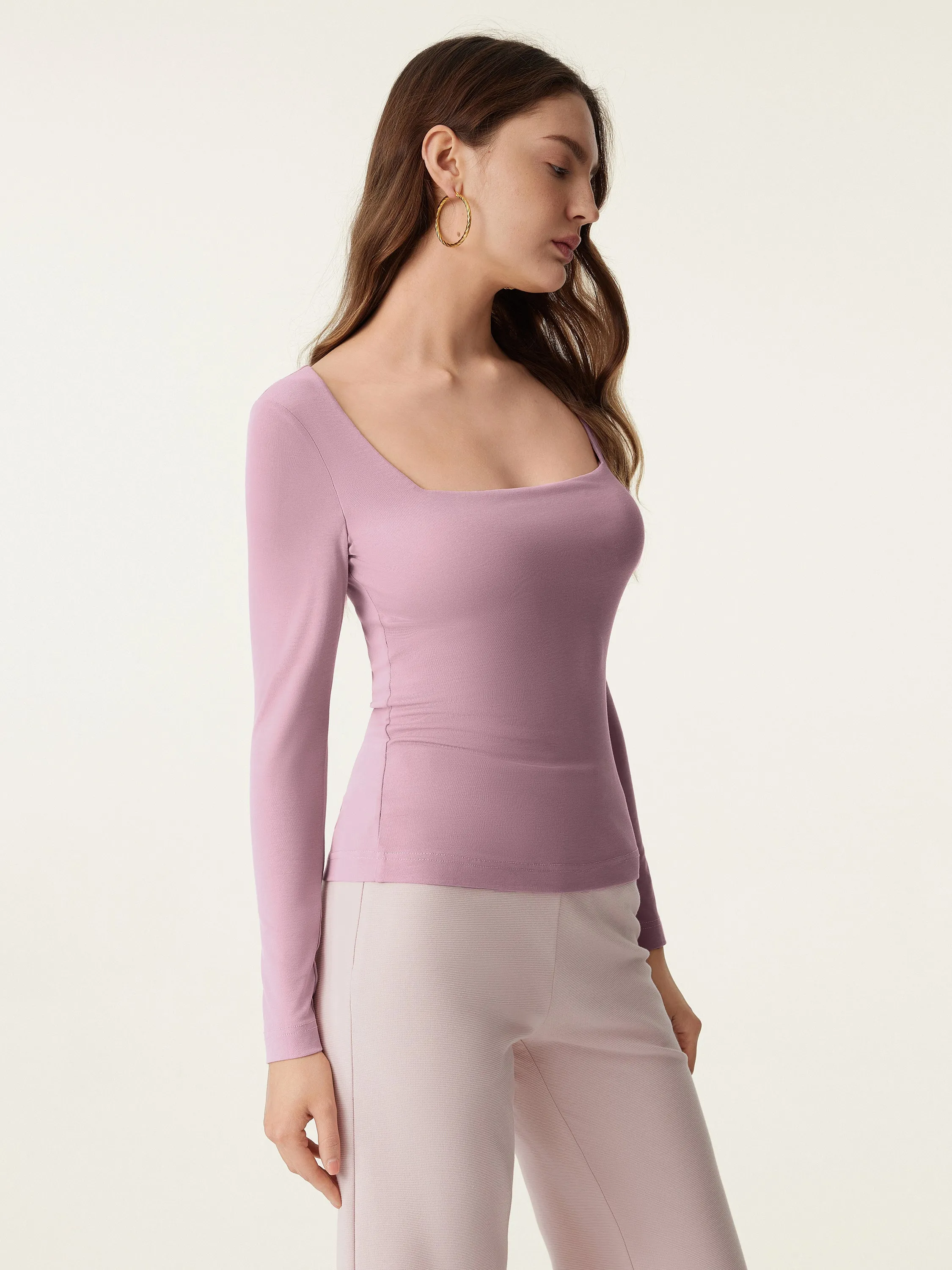 Square Neck Long Sleeve New Airy Brami sold by ogl move product image thumbnail 5