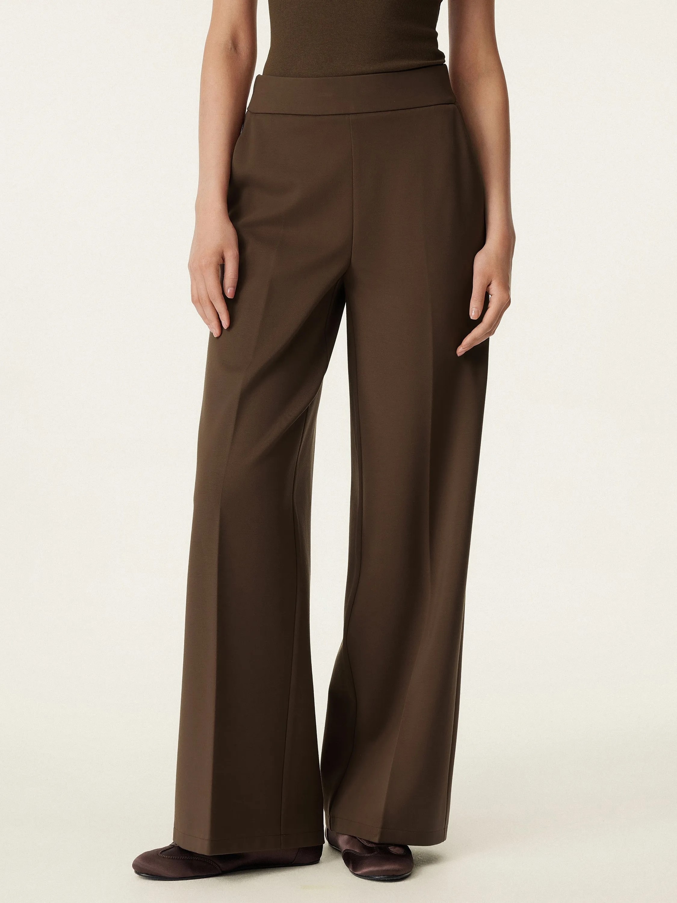 High Rise Wide Leg Trouser with Pockets sold by ogl move product image thumbnail 3