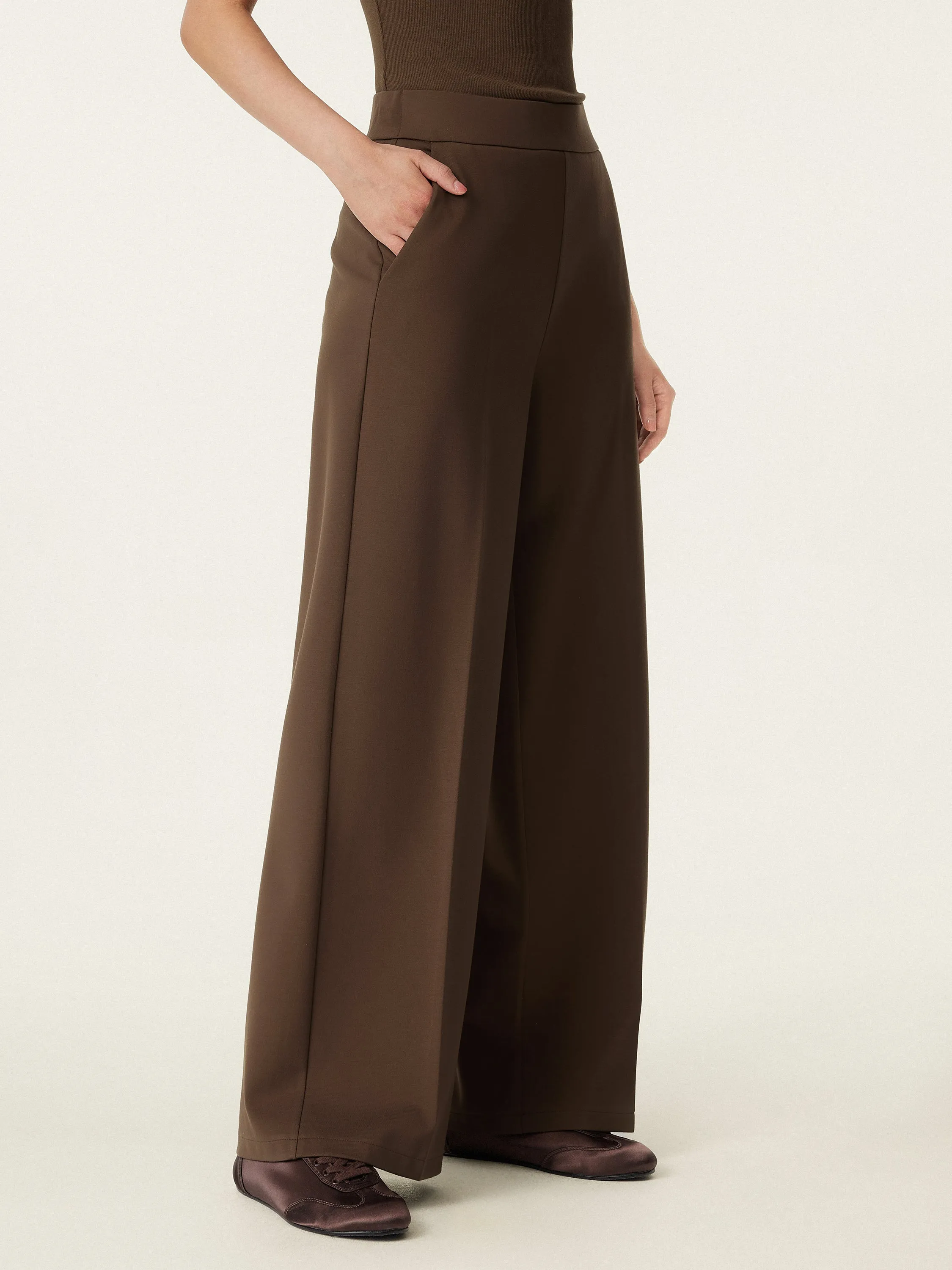 High Rise Wide Leg Trouser with Pockets sold by ogl move product image thumbnail 5