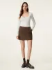 Mid Rise Pull-on A-line Skirt with Pockets sold by ogl move