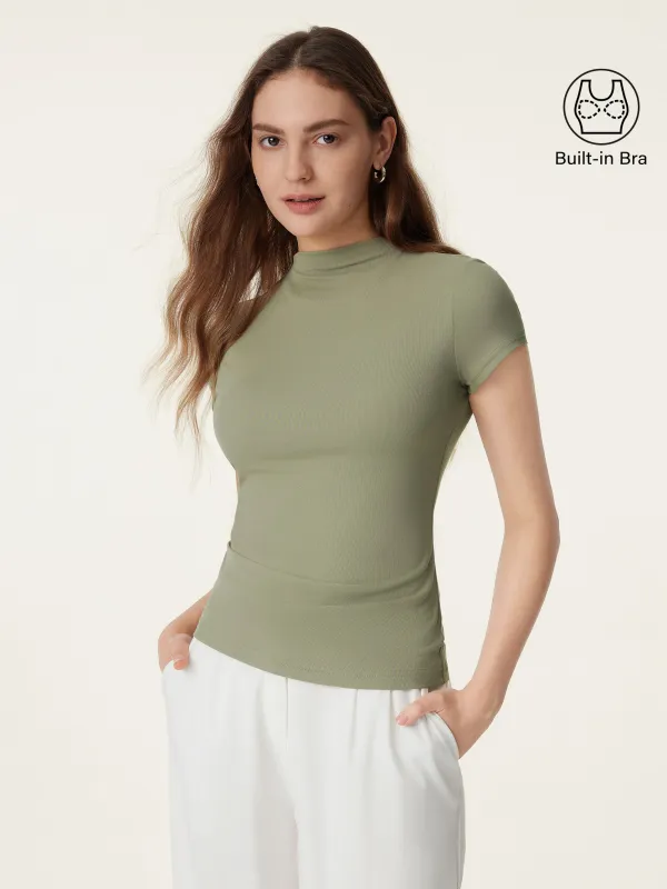 Mockneck Short Sleeve New Airy Brami sold by ogl move
