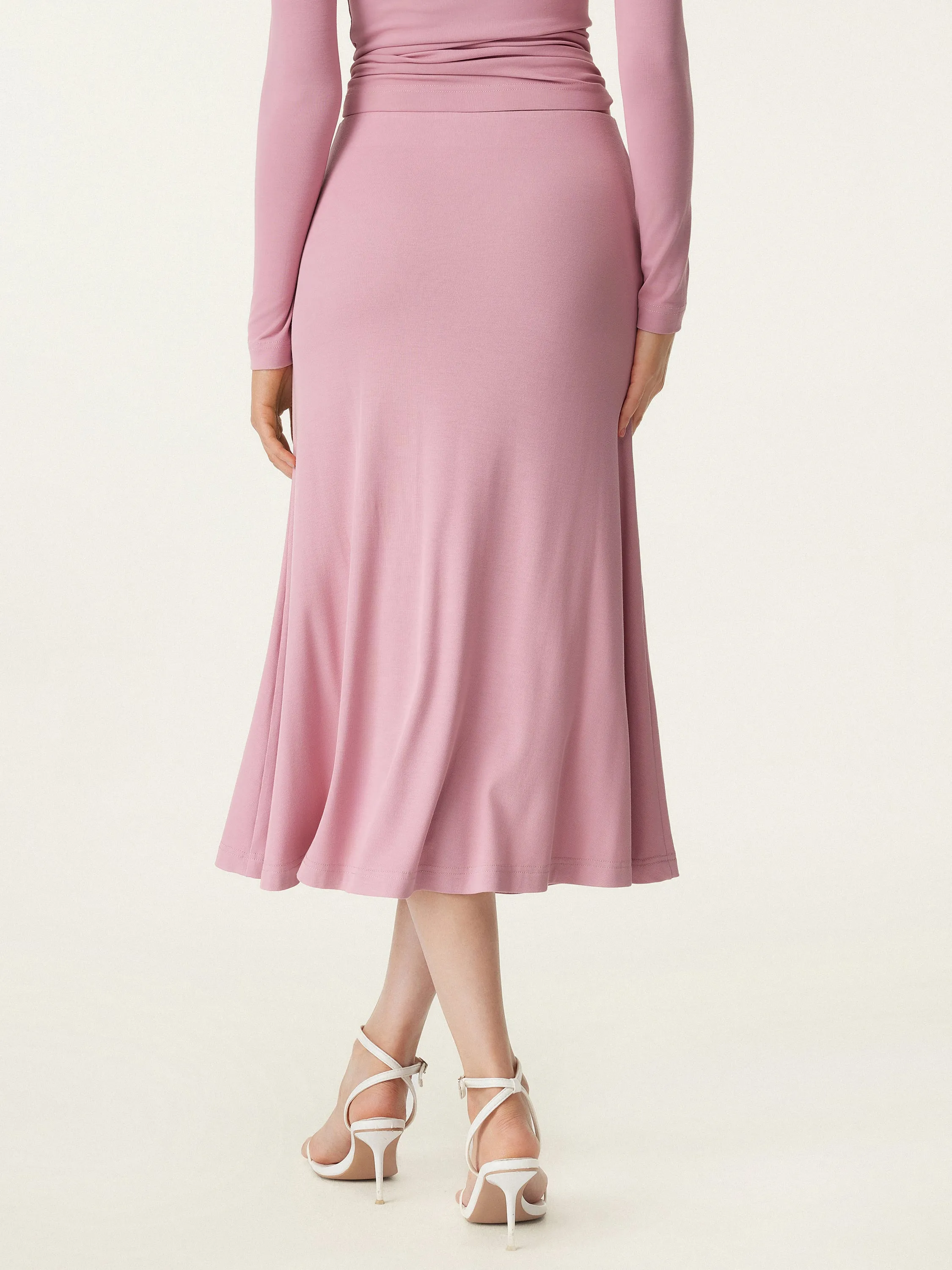 2Pcs Set Square Neck New Airy Brami & Breezy Pull-on Midi Skirt sold by ogl move product image thumbnail 5