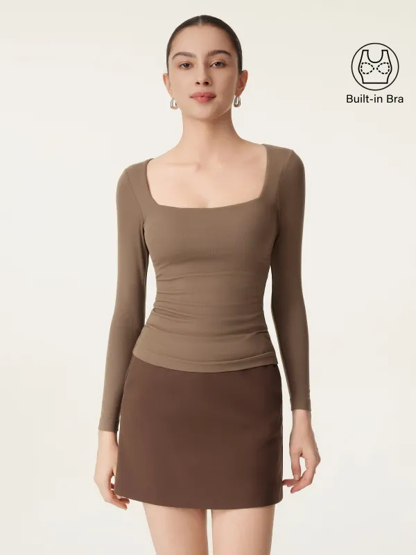 Square Neck Long Sleeve New Airy Brami sold by ogl move