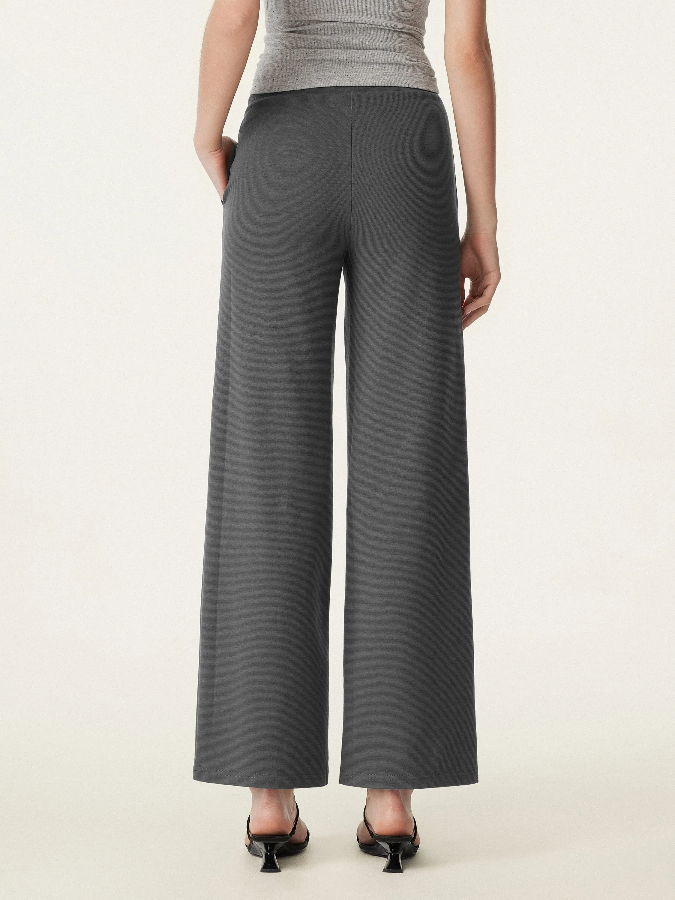 Mid Rise Drawstring Wide Leg Pant with Pockets sold by ogl move product image thumbnail 5