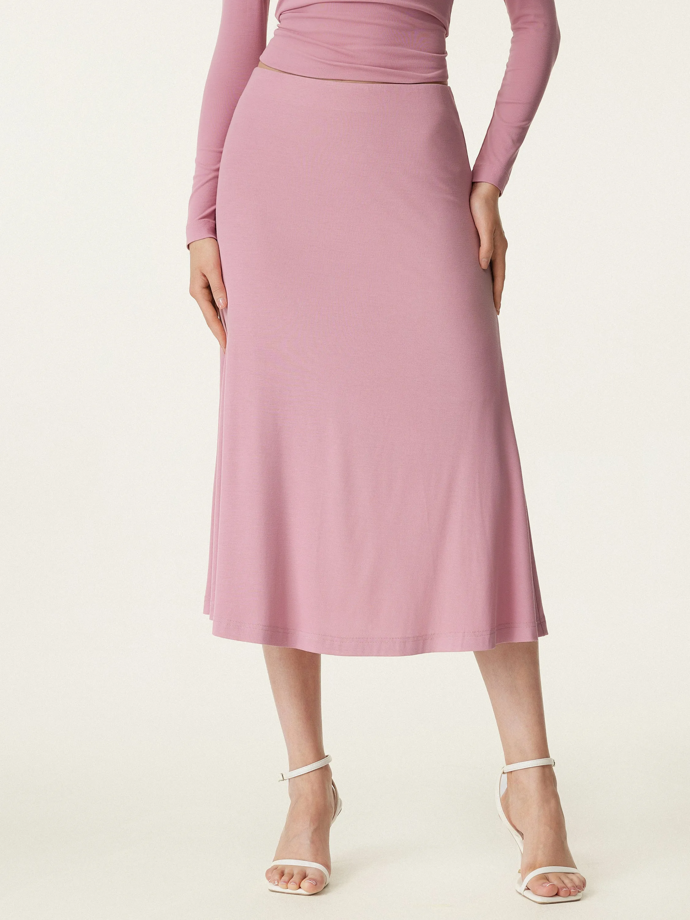 Breezy Pull-on Mermaid Midi Skirt sold by ogl move