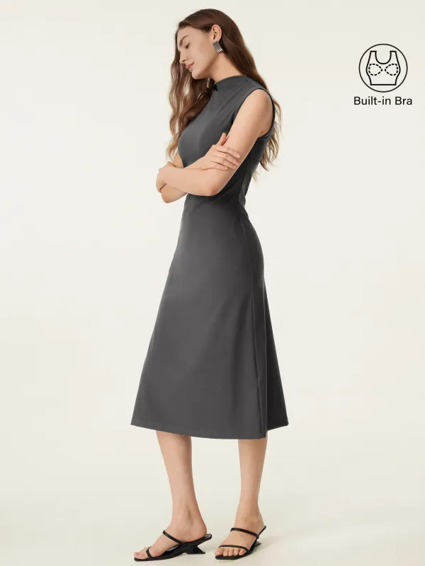 Everyday Mockneck New Airy Brami Midi Dress sold by ogl move
