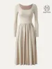 Fit-and-flare Brami Midi Dress with Pockets sold by ogl move