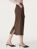 High Rise Midi Ponte Skirt with Pockets sold by ogl move