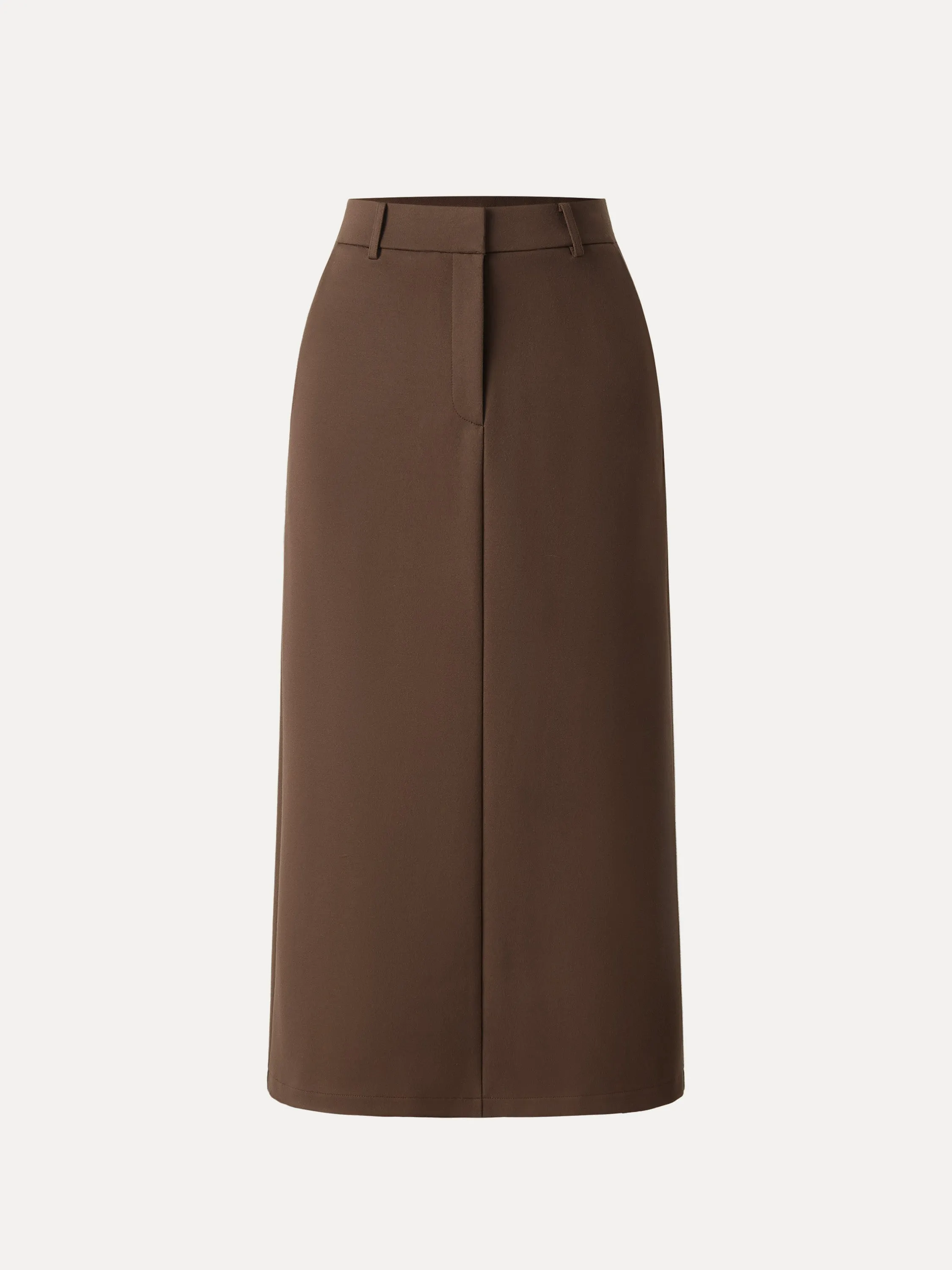 High Rise Midi Ponte Skirt with Pockets sold by ogl move product image thumbnail 3