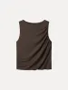 Modern Crewneck Ruched Tank sold by ogl move