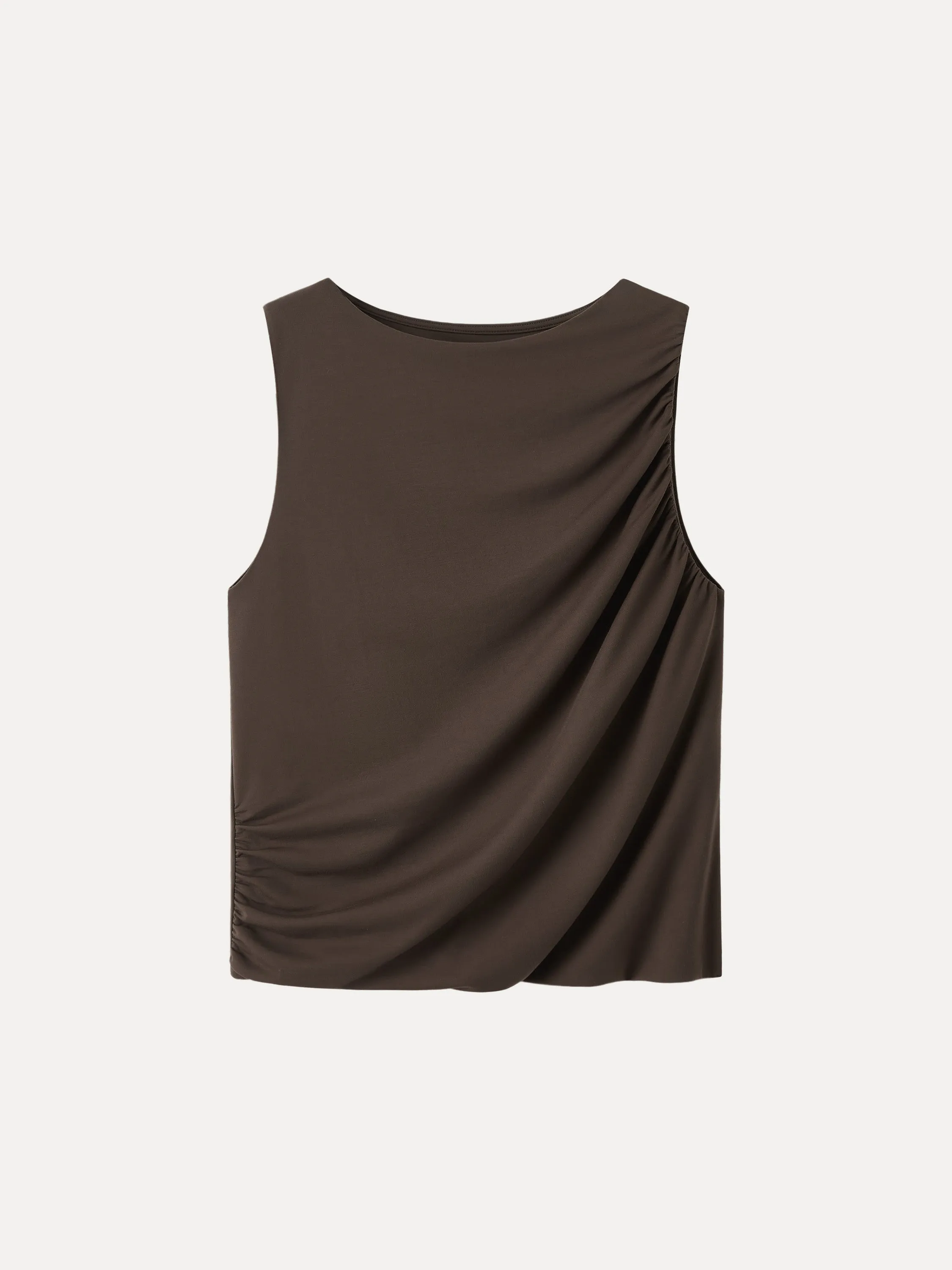Modern Crewneck Ruched Tank sold by ogl move product image thumbnail 2