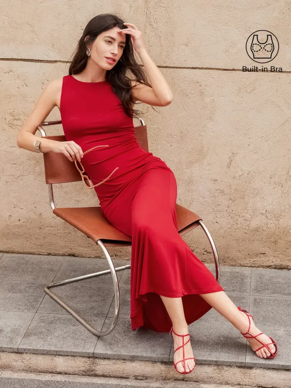 Effortless Boatneck Mermaid Maxi Dress sold by OGLmove