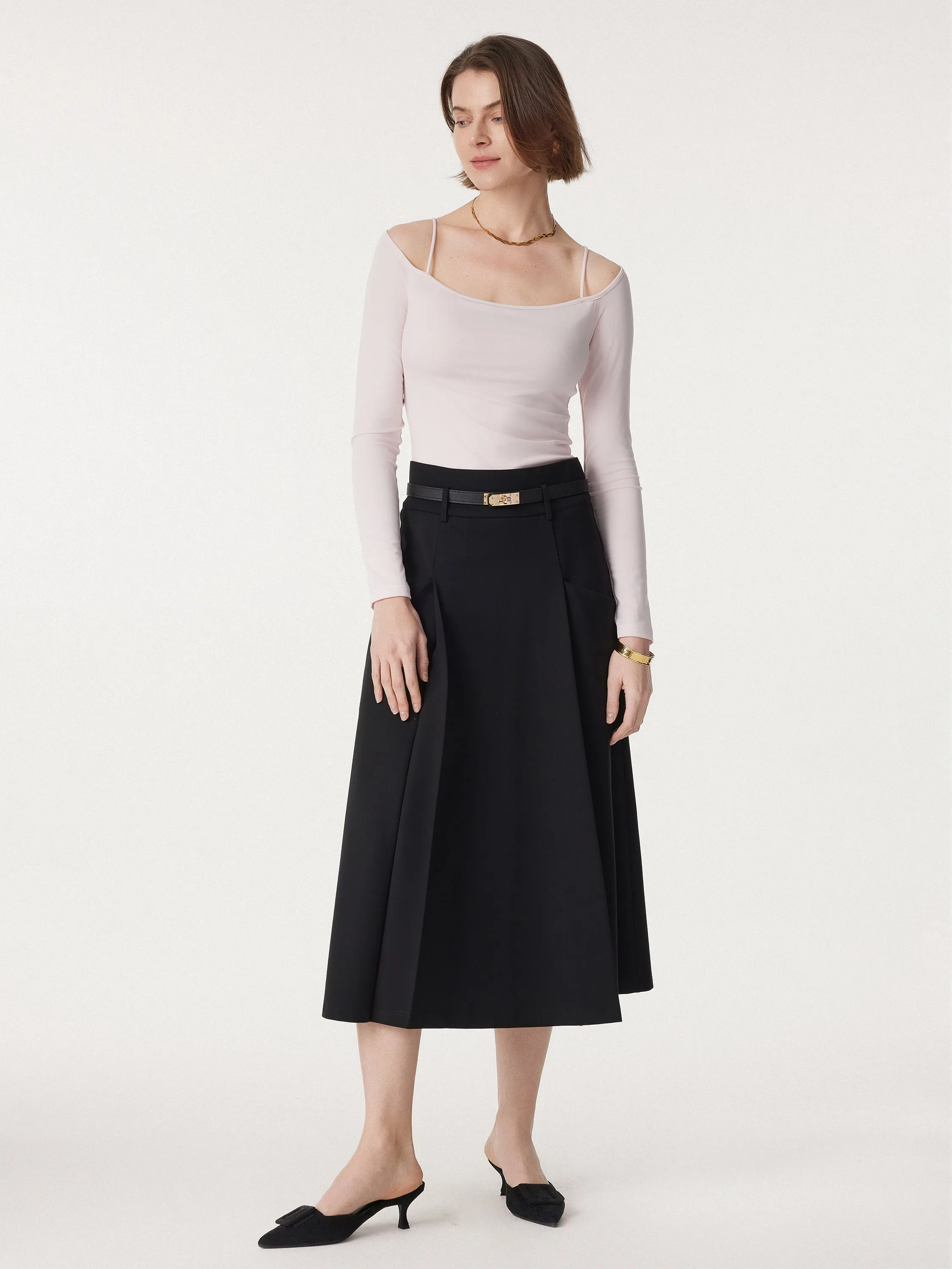 Non-sheer Off Shoulder New Airy Brami Top sold by ogl move product image thumbnail 3