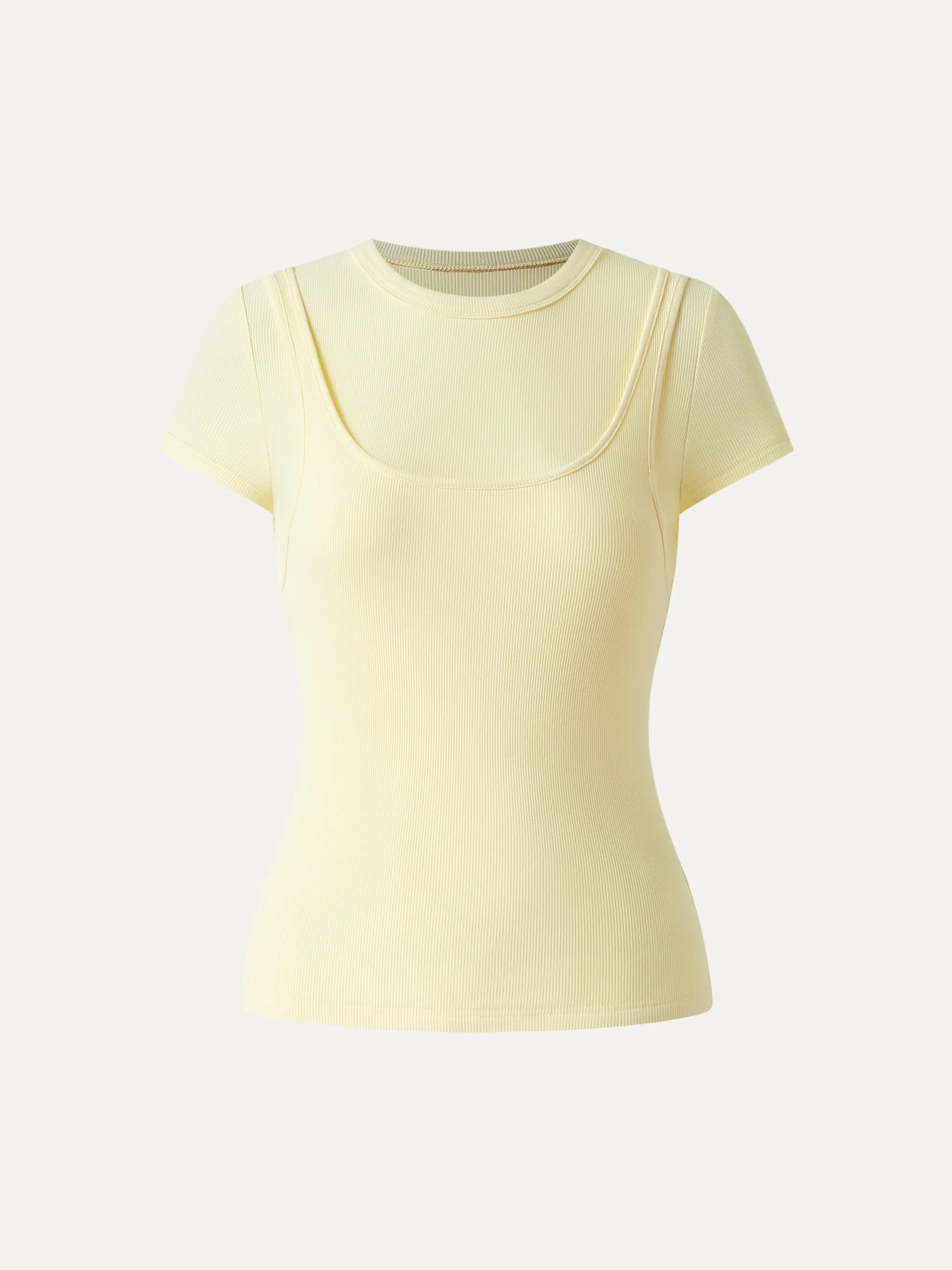 Edgy Runway Crewneck Layered Tee sold by ogl move product image thumbnail 2