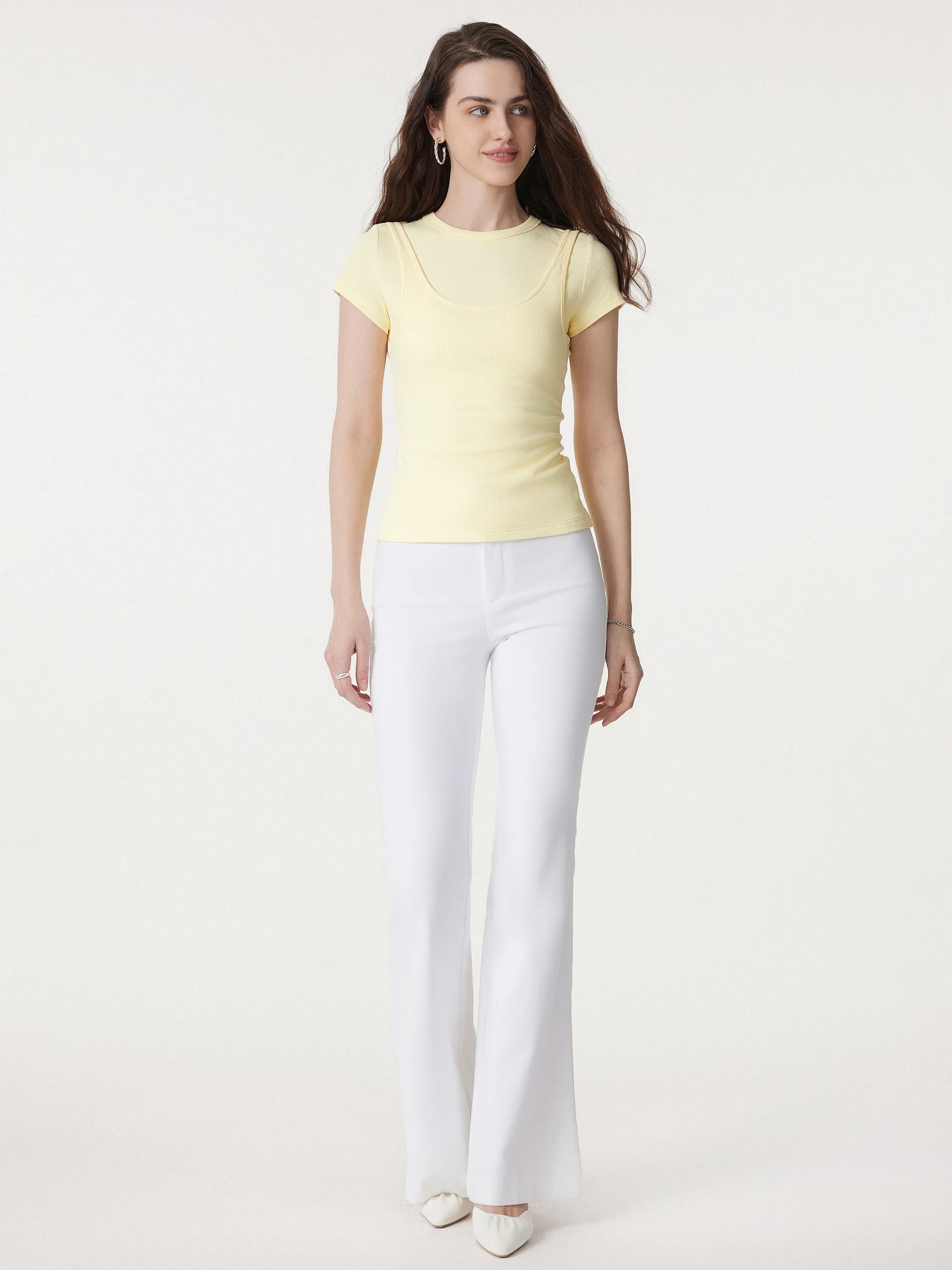 Edgy Runway Crewneck Layered Tee sold by ogl move product image thumbnail 3