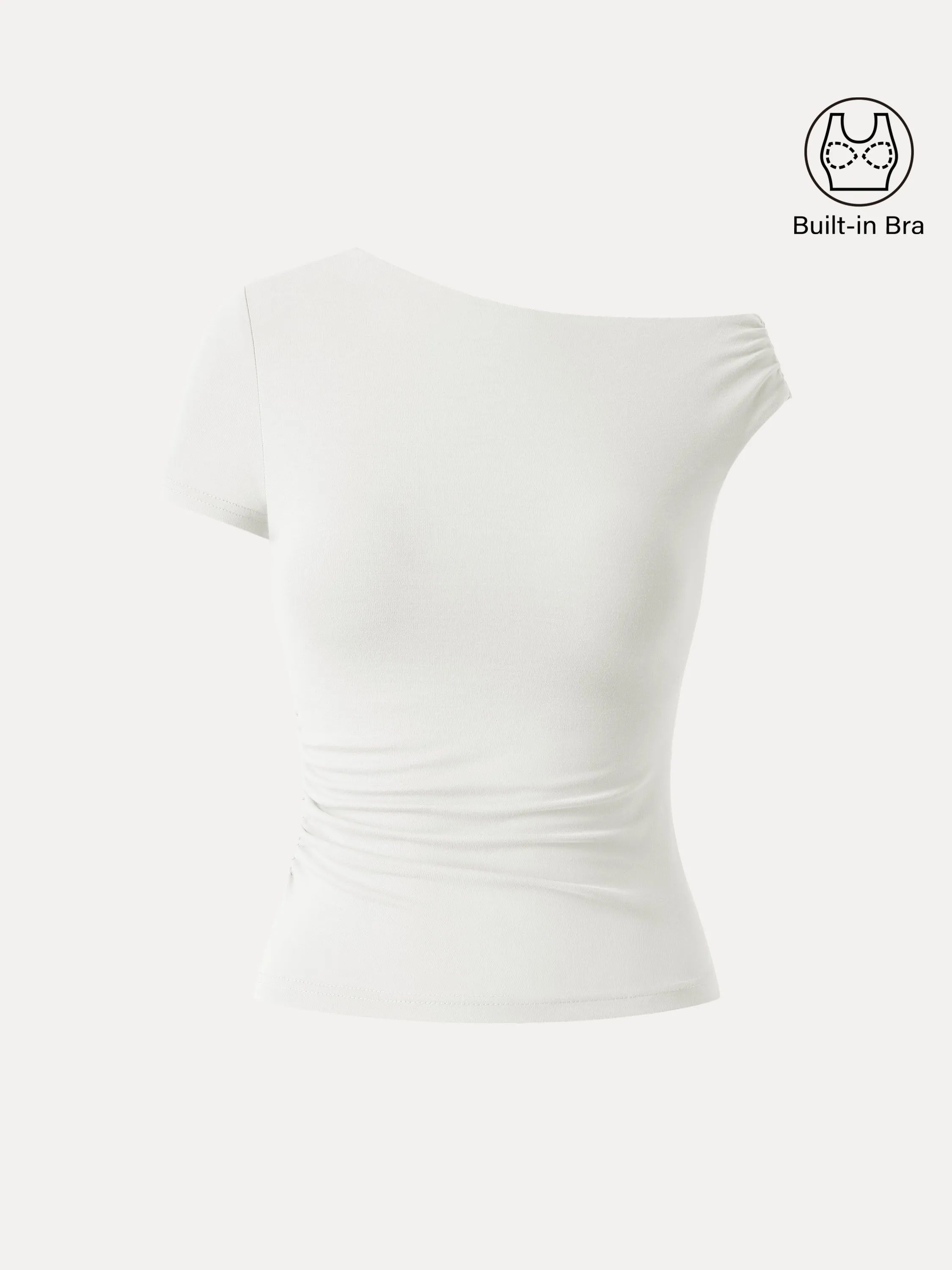 Asymmetrical Cold Shoulder New Airy Brami Top sold by ogl move product image thumbnail 2