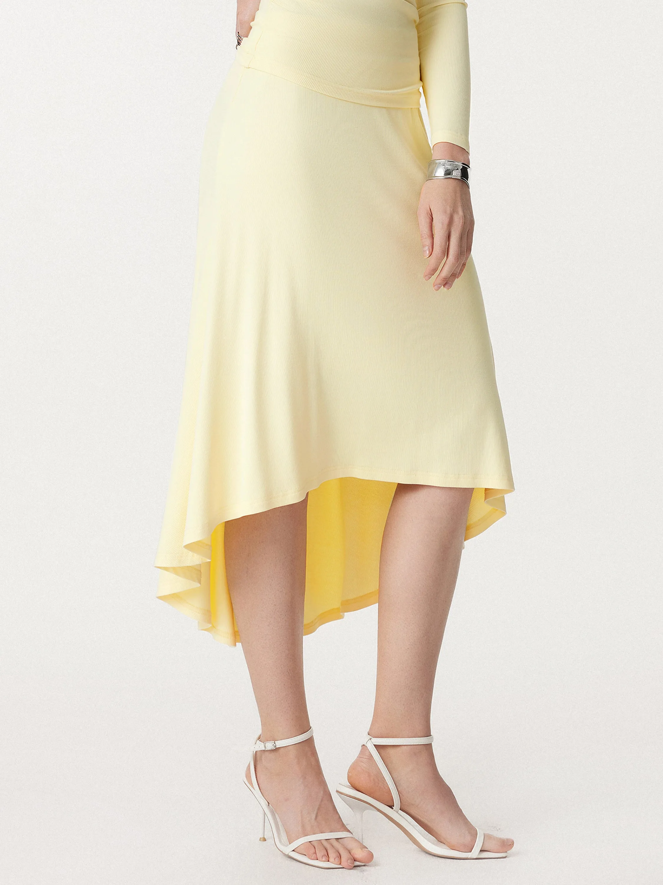 Coastal Flowy High-low Midi Skirt sold by ogl move