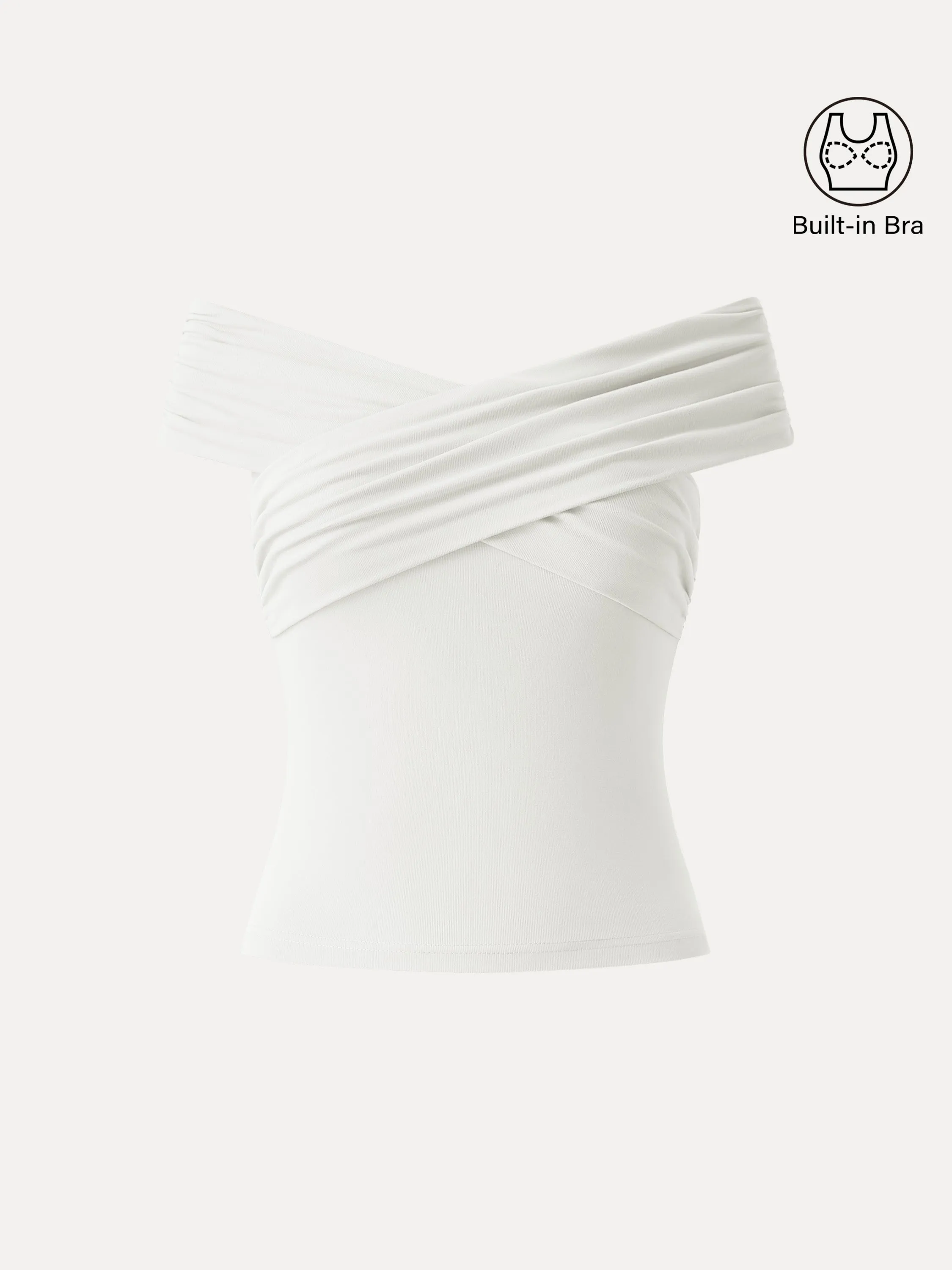 Criss Cross Off Shoulder New Airy Brami Top sold by ogl move product image thumbnail 3