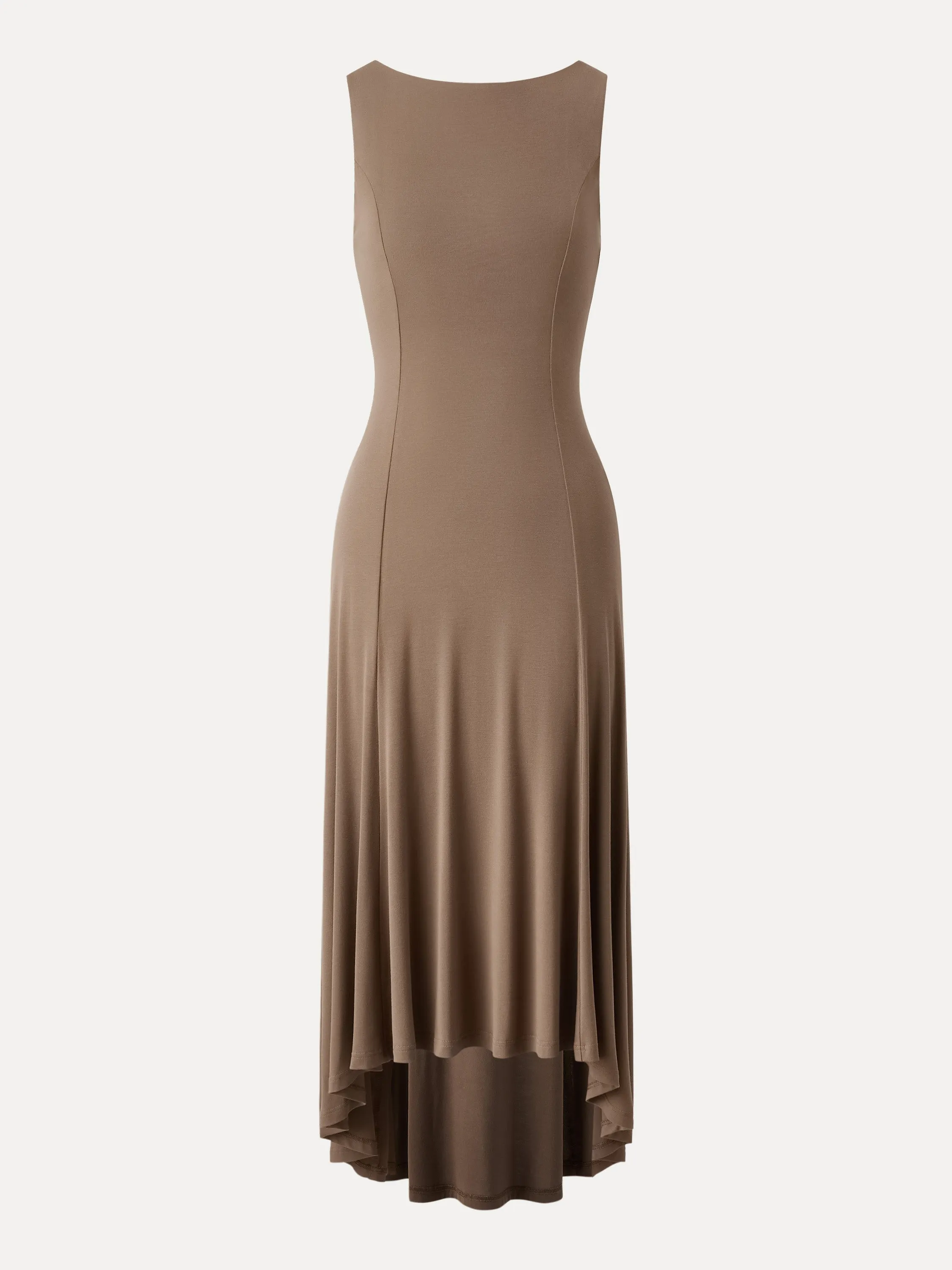 Retreat Boatneck Sleeveless High-low Midi Dress sold by ogl move product image thumbnail 2