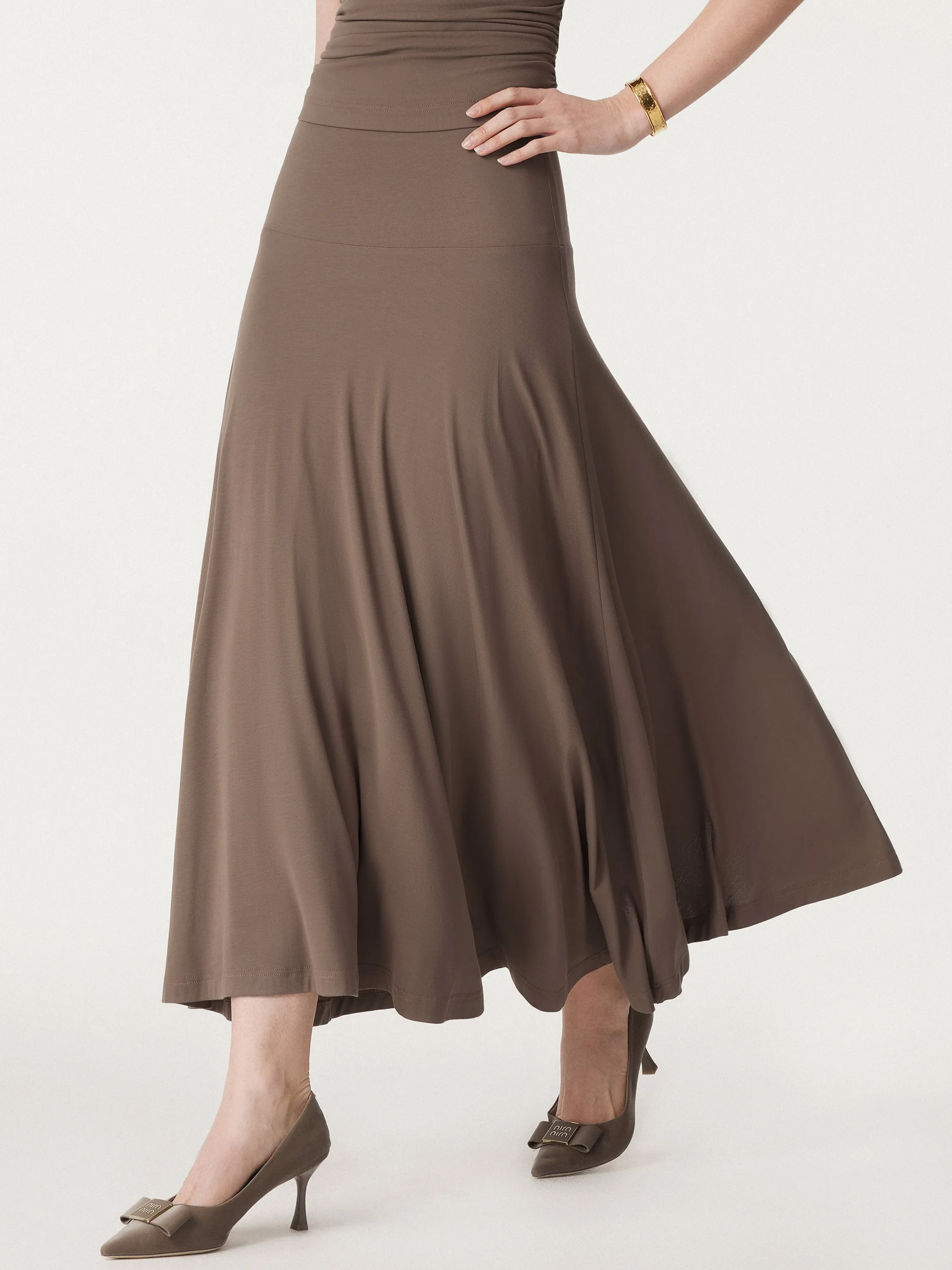 Flowy Full Circle Maxi Skirt sold by ogl move product image thumbnail 4