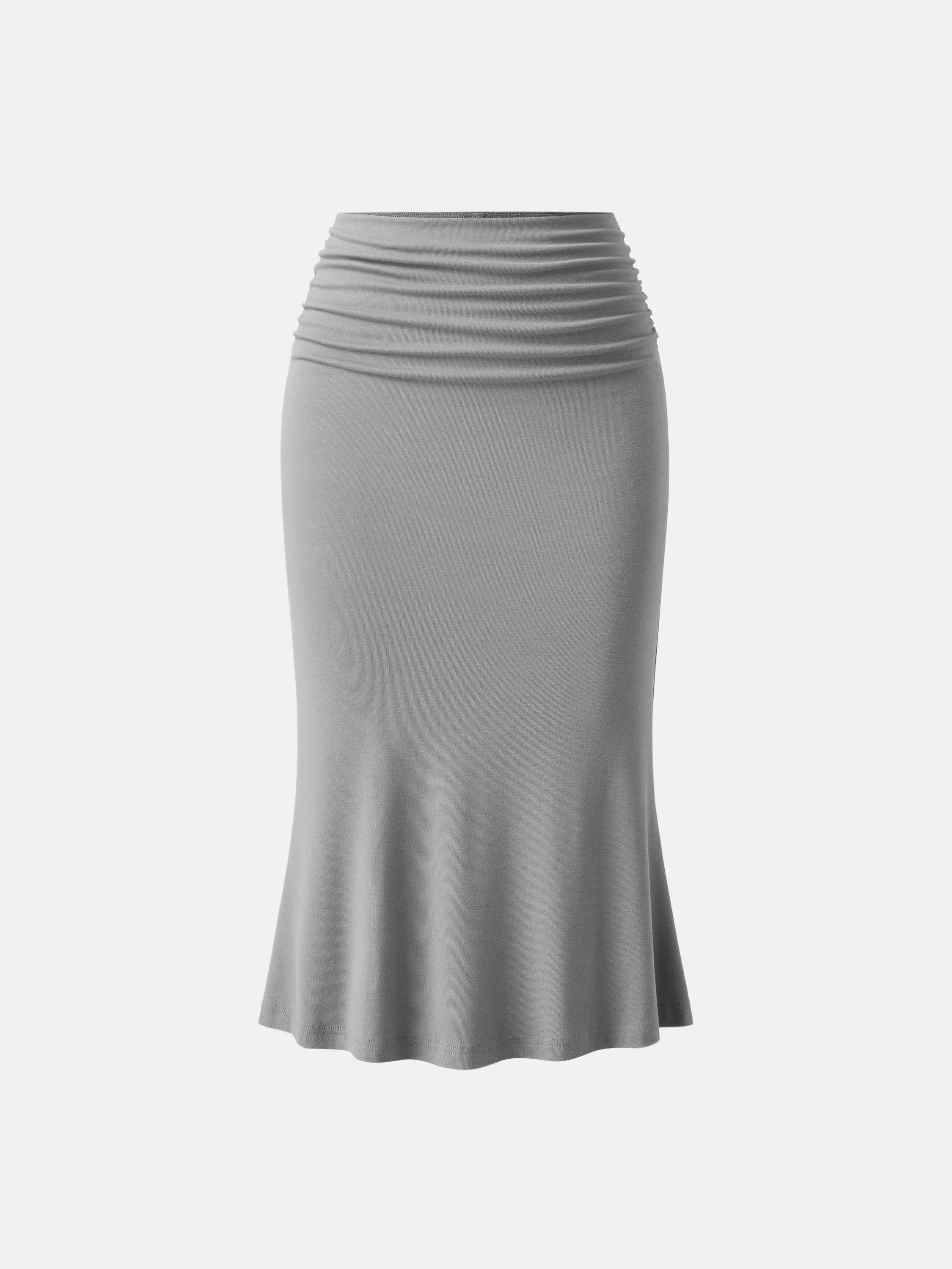 Ruched Side Mermaid Midi Skirt sold by ogl move product image thumbnail 4