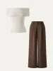 2Pcs Set Off-shoulder Tank & Wide Leg Pant with Pockets sold by ogl move