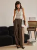 2Pcs Set Off-shoulder Tank & Wide Leg Pant with Pockets sold by ogl move