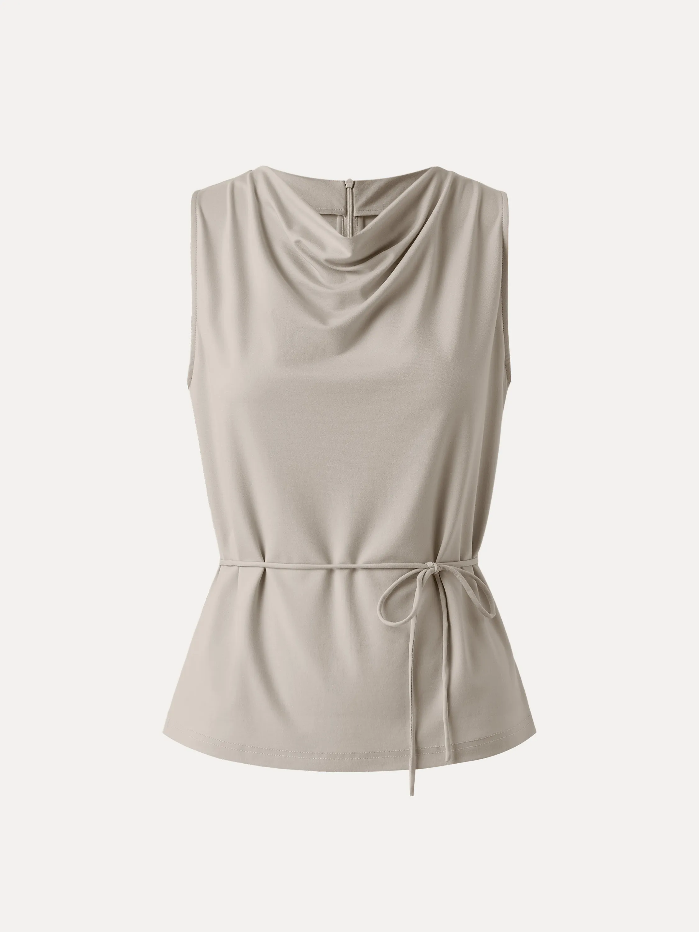 Breezy Cowl Neck Adjustable Tie Tank sold by ogl move product image thumbnail 3