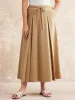Old Money Pleated Flare Midi Skirt sold by ogl move