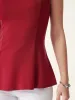Tencel Silky Mockneck Flared Sculpt Brami Tank sold by ogl move