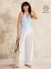 Halter Neck Side Gathered New Airy Brami Tank sold by ogl move