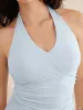 Halter Neck Side Gathered New Airy Brami Tank sold by ogl move