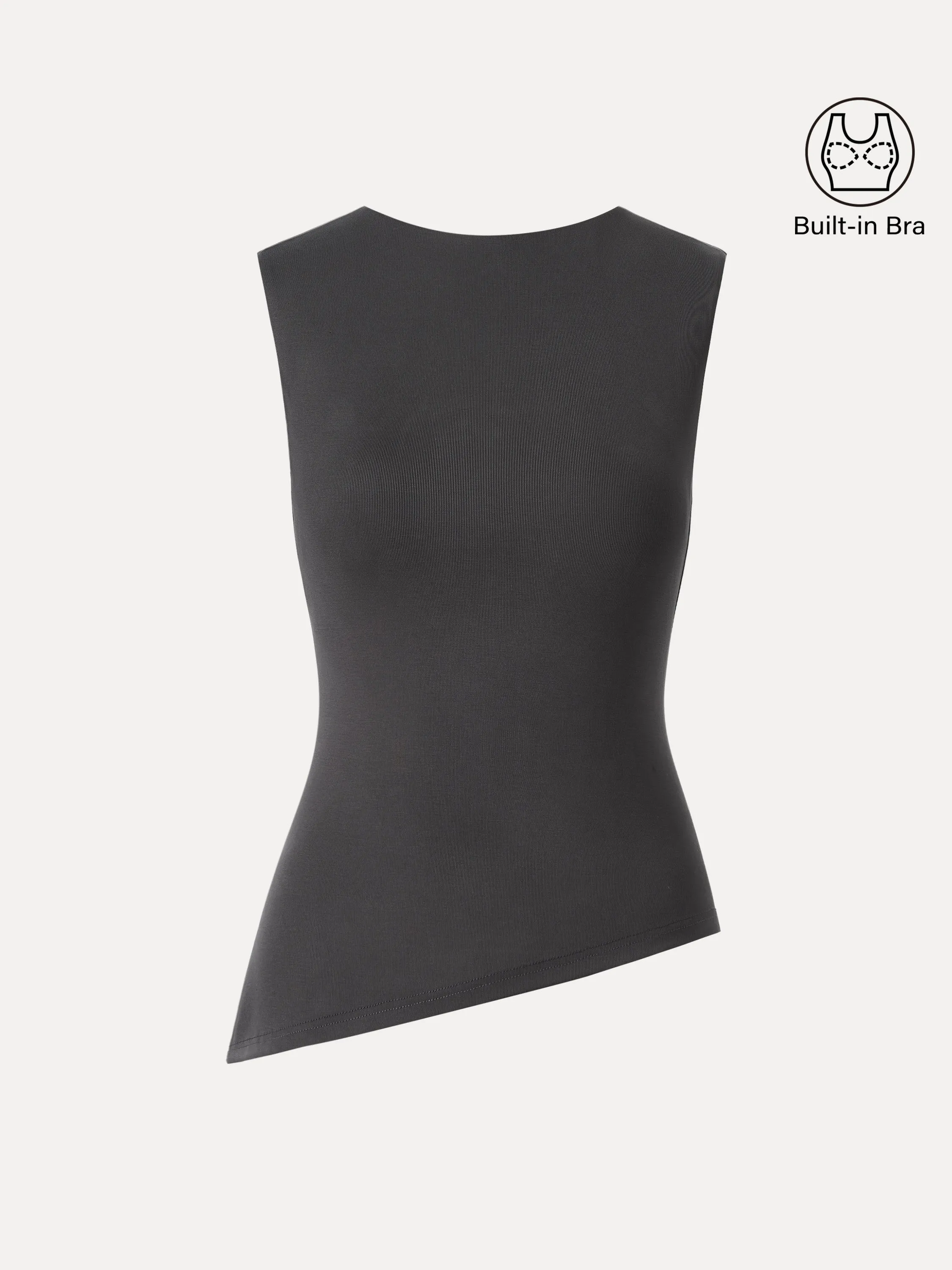 Asymmetrical Hem New Airy Bra Tank sold by OGLmove product image thumbnail 2