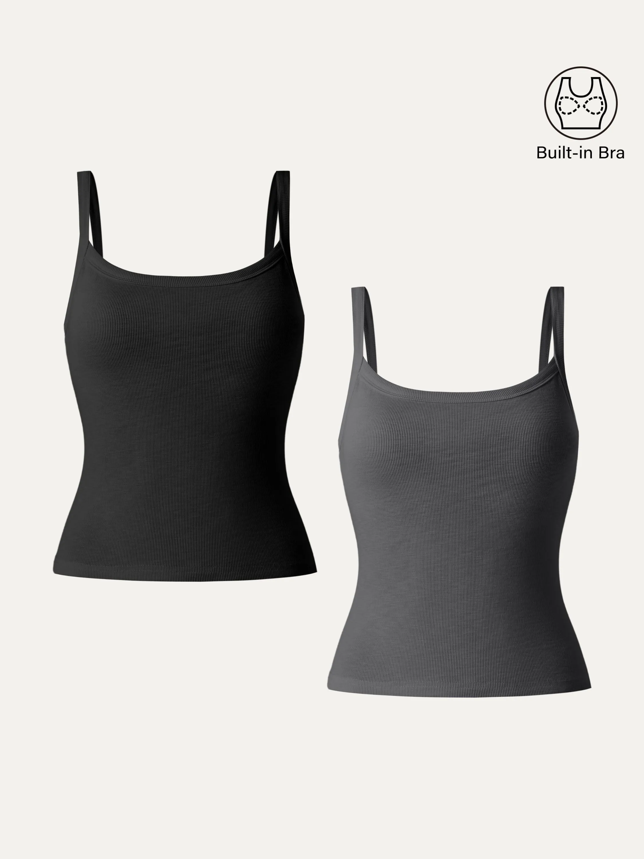 2Pcs Set Everyday Cotton Low Back New Airy Brami Tank sold by ogl move product image thumbnail 5