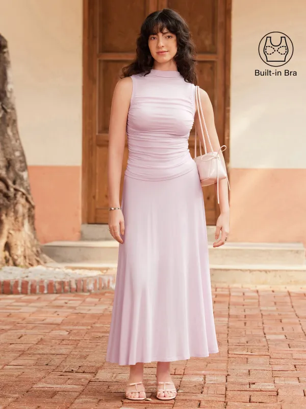 2Pcs Set Mockneck Cut-out Brami Tank & Flared Maxi Skirt sold by ogl move