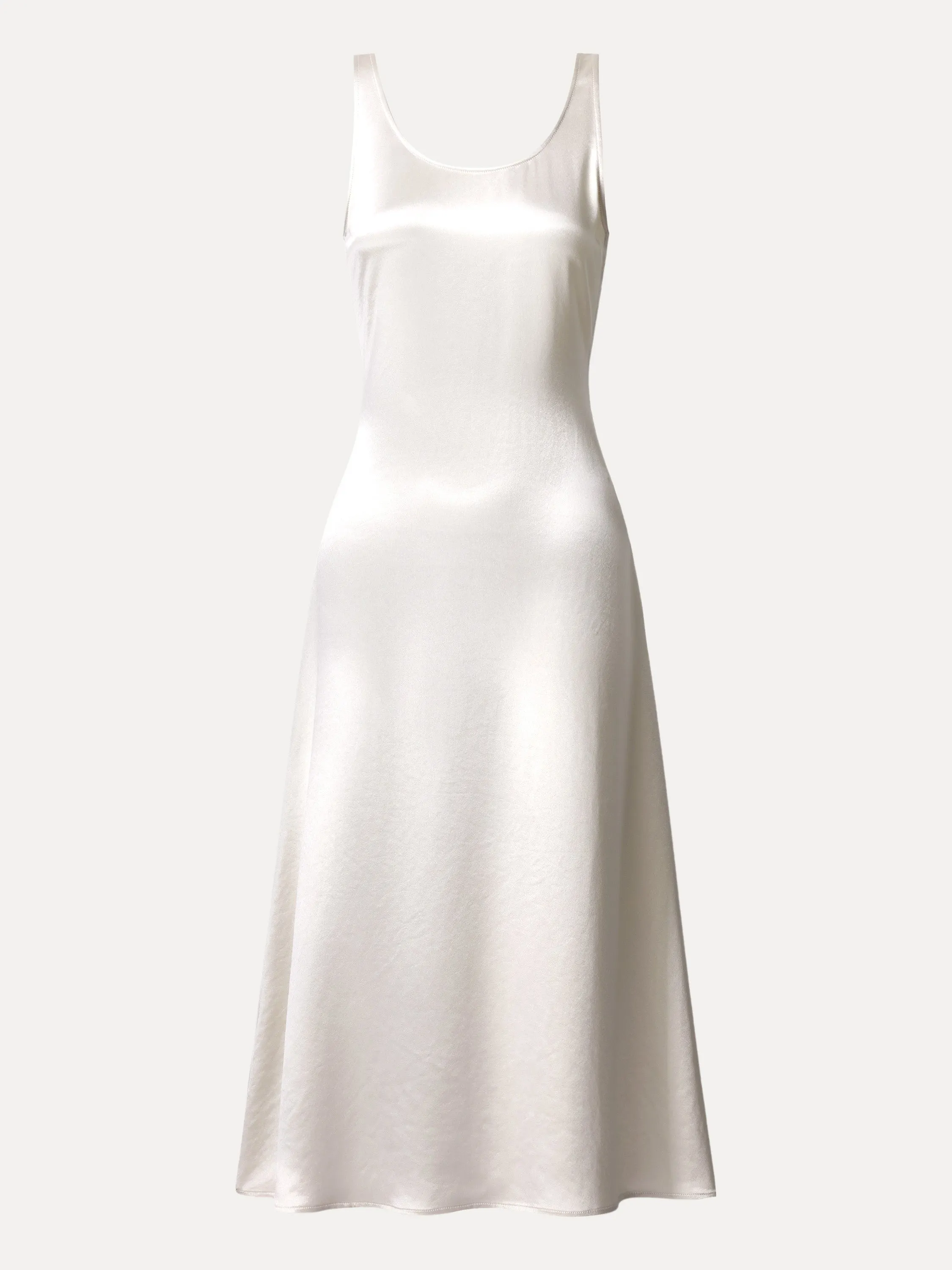 Acetate Scoop Neck Open Back Midi Dress sold by ogl move product image thumbnail 2