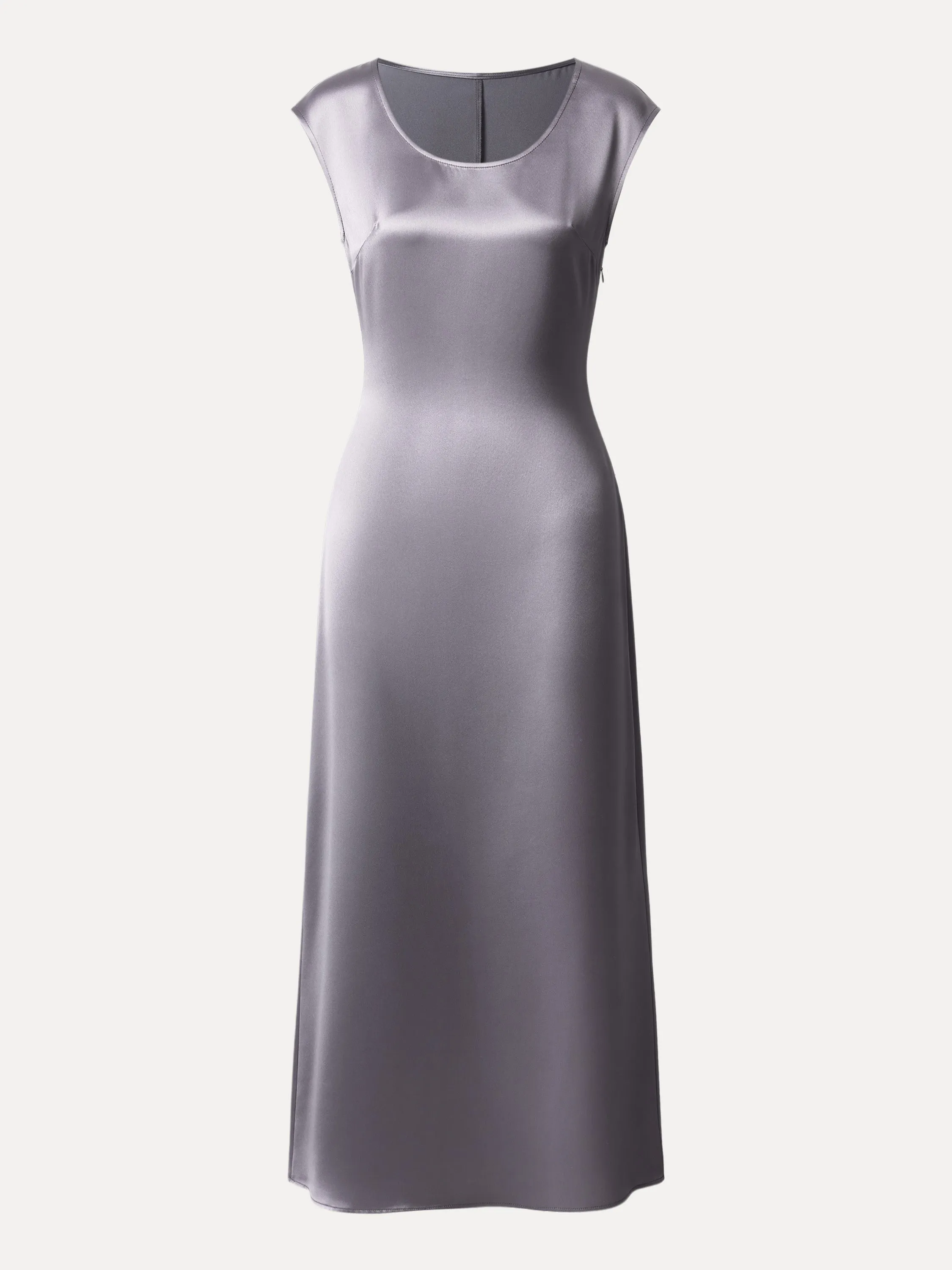 Acetate Scoop Neck Cap Sleeve Maxi Dress sold by ogl move product image thumbnail 3