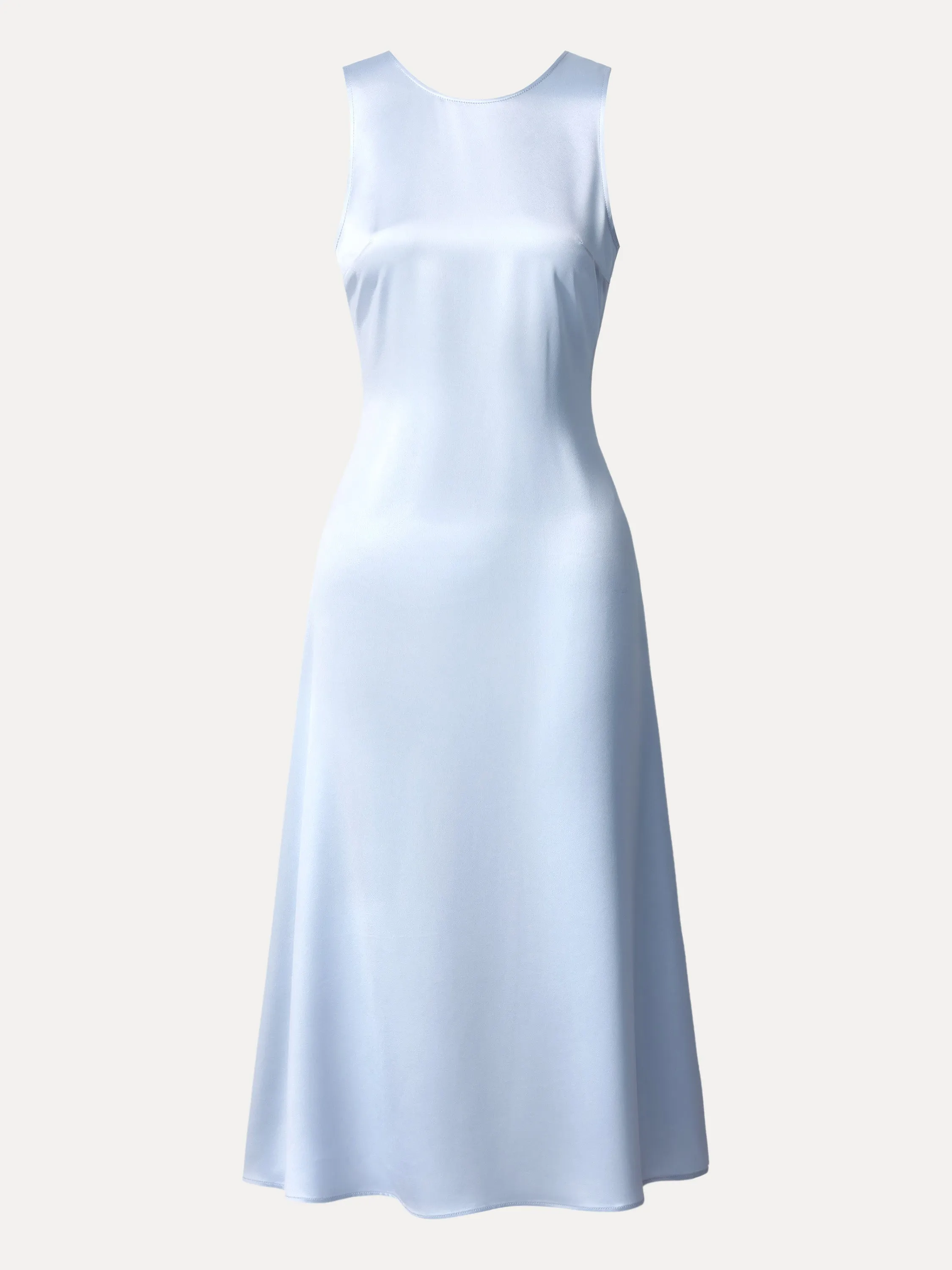 Classy Acetate Low Back Flared Midi Dress sold by ogl move product image thumbnail 3