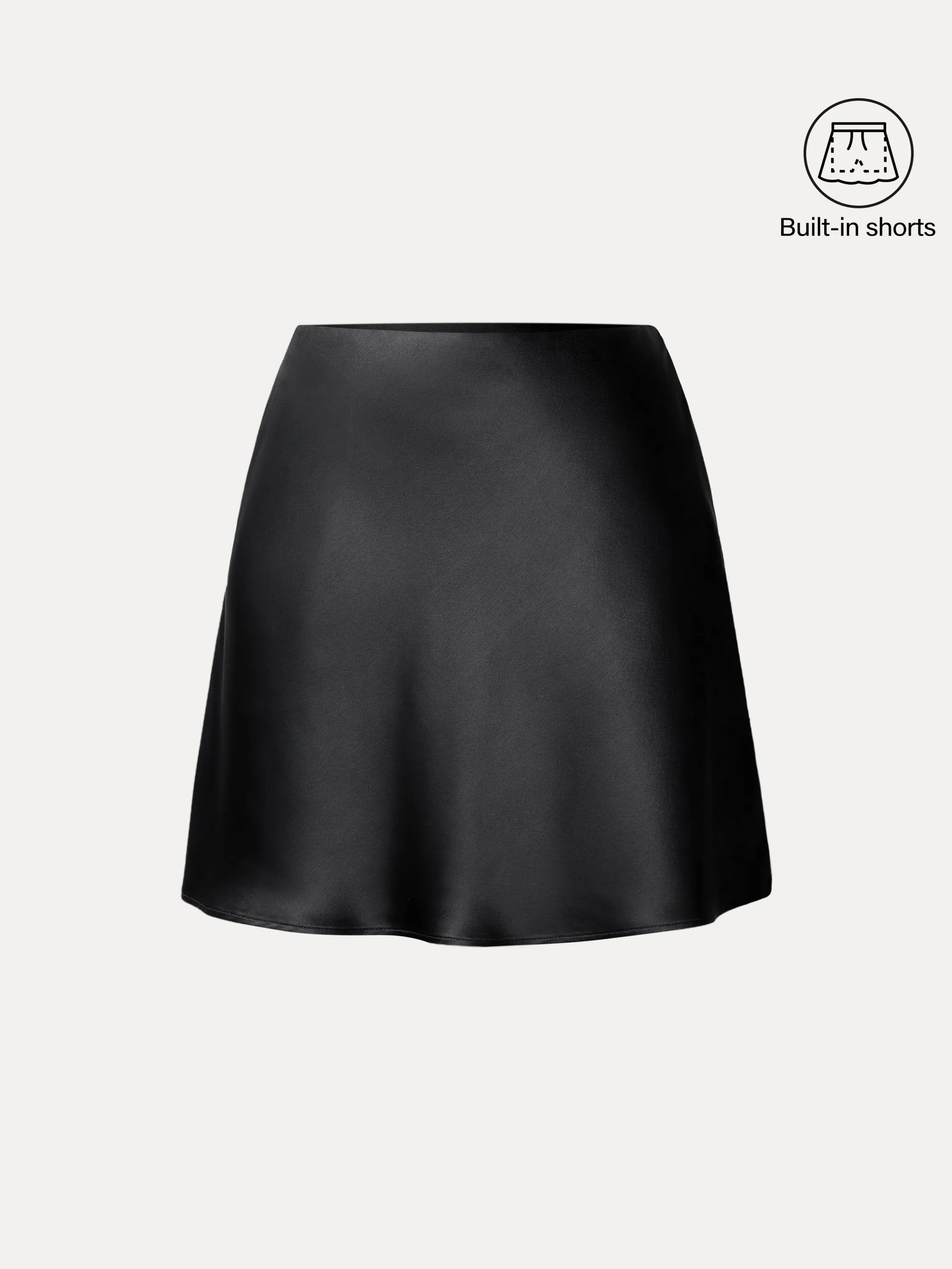 Bias-cut Acetate Mini Skirt with Lined Shorts sold by ogl move product image thumbnail 3