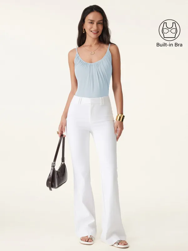 Scoop Neck Gathered Spaghetti Brami Top sold by ogl move