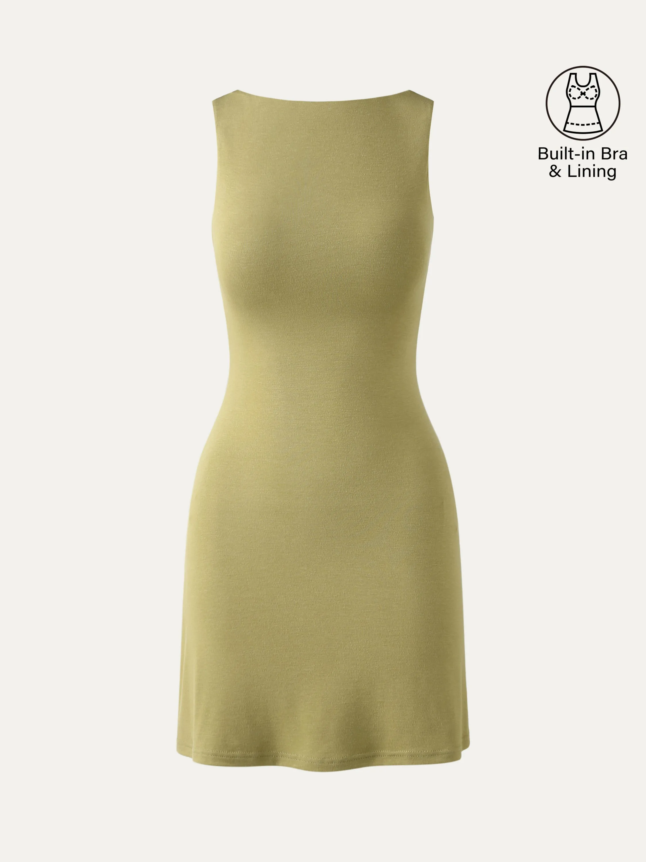 Cooling Open Back Bandless Brami Mini Dress sold by ogl move product image thumbnail 5