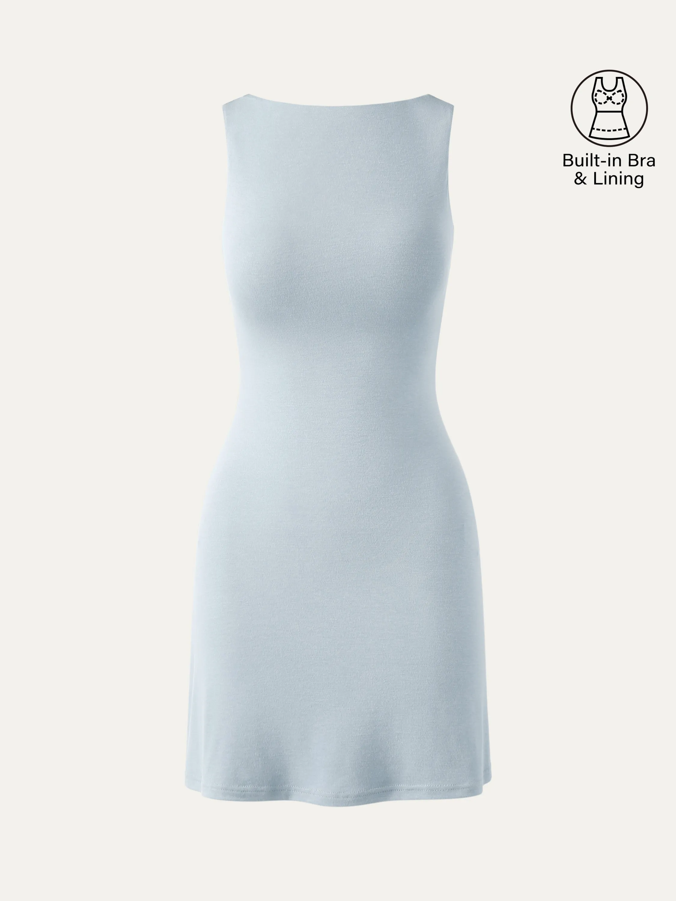 Cooling Open Back Bandless Brami Mini Dress sold by ogl move product image thumbnail 2