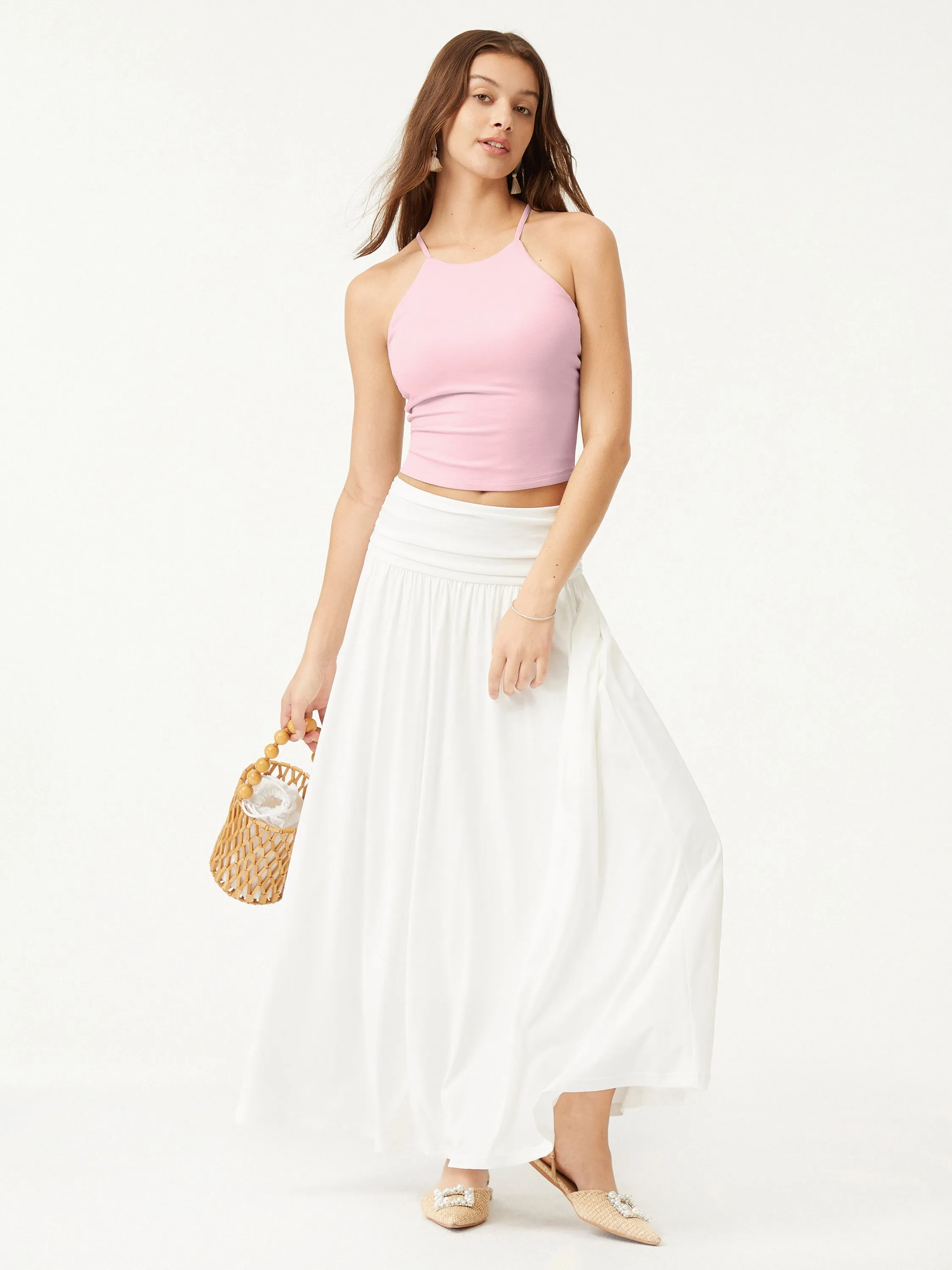 Tie Back Bandless Brami Crop Top sold by ogl move product image thumbnail 3