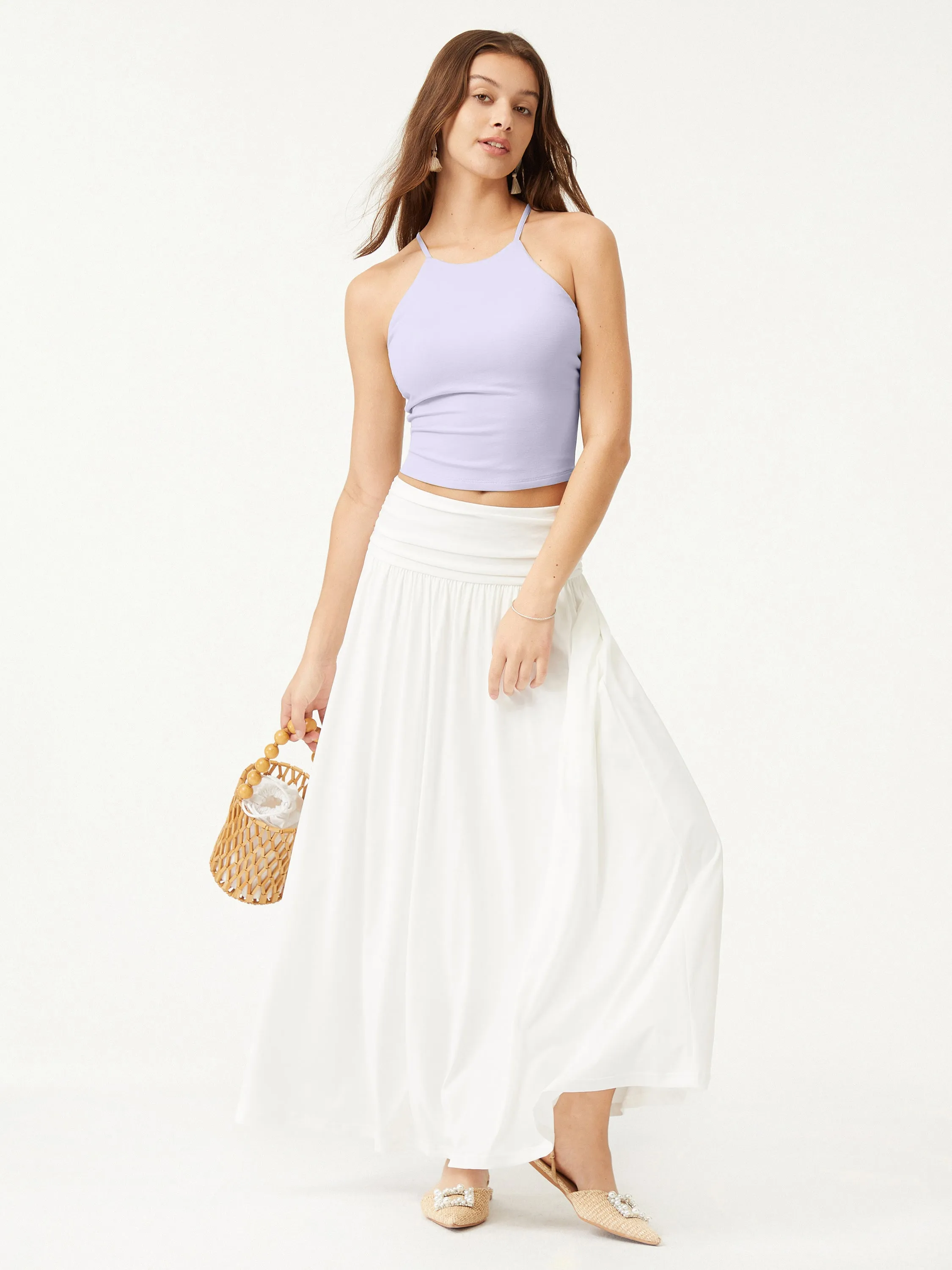 Tie Back Bandless Brami Crop Top sold by ogl move product image thumbnail 3