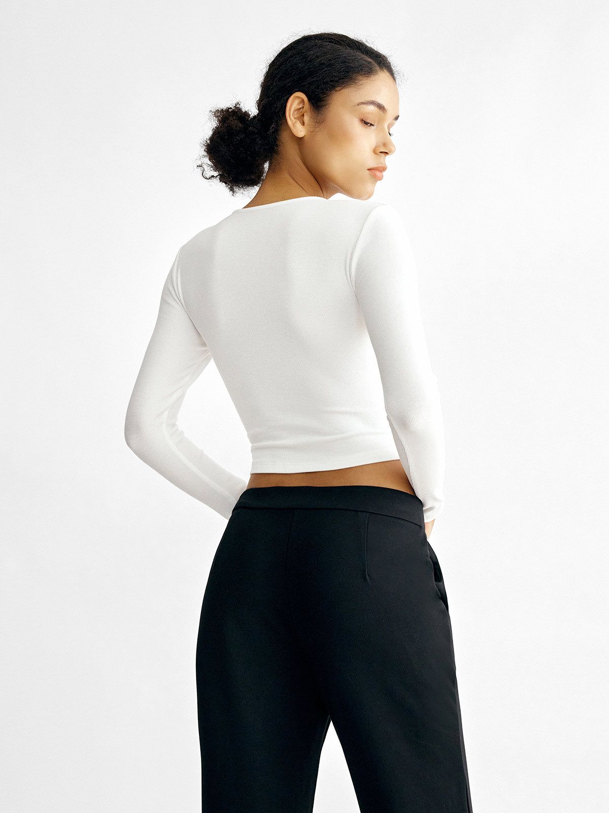 Eco-SkinKiss® Corset V-Neck Top sold by ogl move product image thumbnail 5