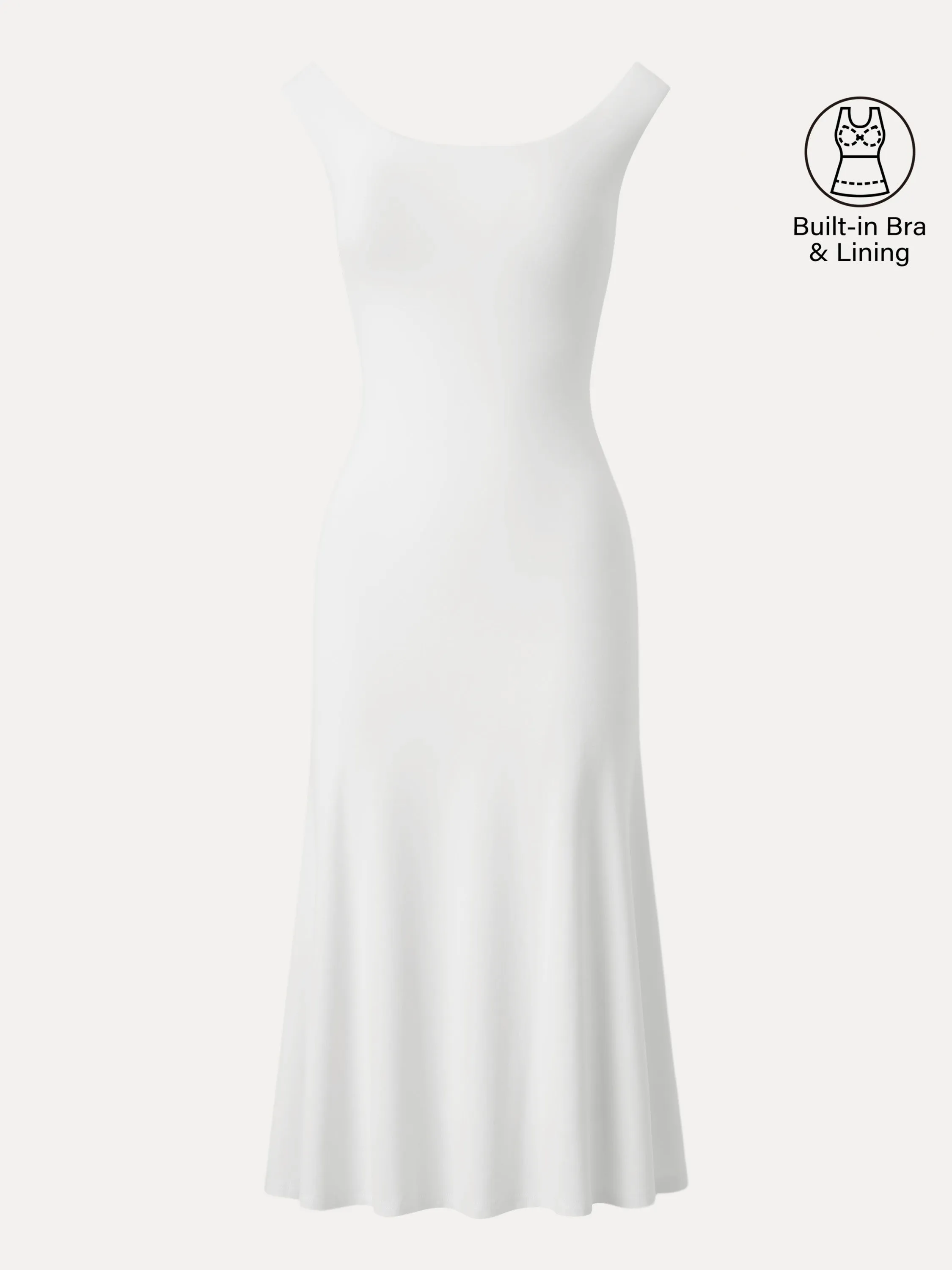Scoop Neck Midi Low Back Brami Dress sold by ogl move product image thumbnail 3