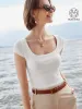 Stretch Cotton Square Neck Cap Sleeve Brami sold by ogl move