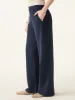 Mid Rise Pull-on Wide Leg Easy Pant with Pockets sold by ogl move
