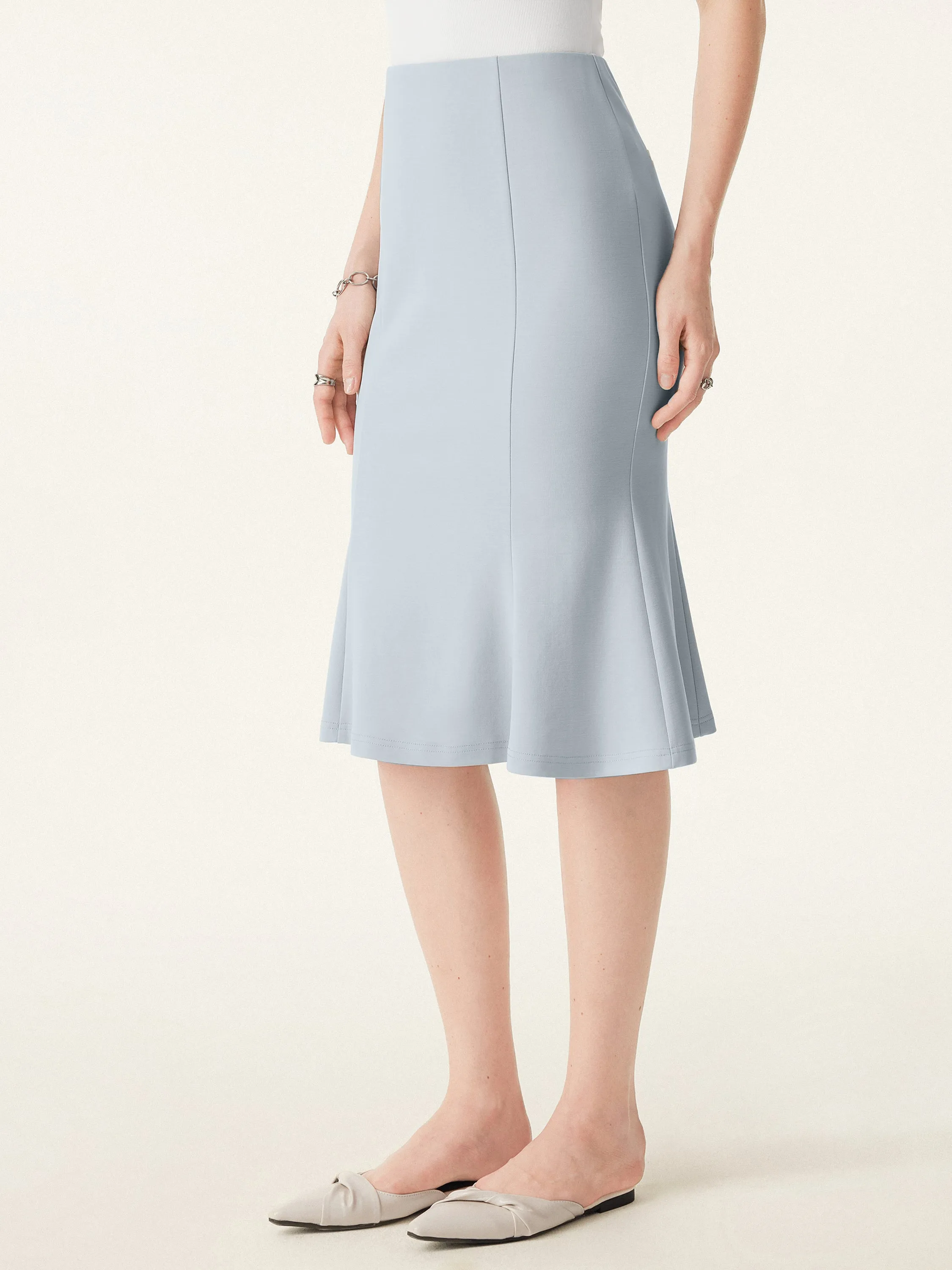 Office Midi Pull-on Mermaid Skirt sold by ogl move product image thumbnail 4